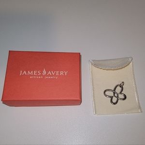 Retired James Avery Connected Hearts Butterfly Pendant